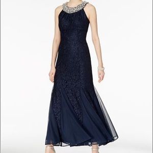 Long Navy Blue Dress